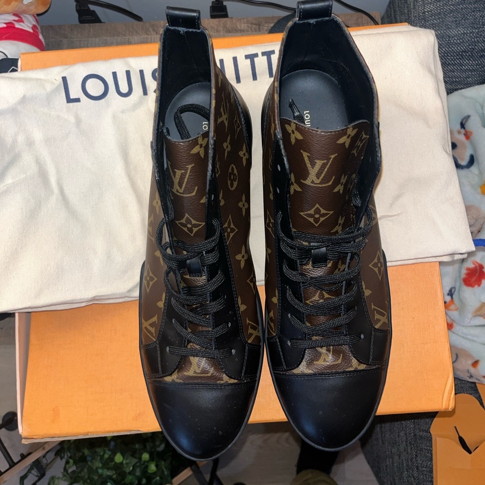 Louis Vuitton Match Up High Cocoa Sneaker Boots - Picture 6 of 9
